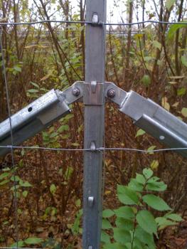 Preview: Paketpreise Z-Profilzaunpfähle Wildzaun Zaunpfahl 1500 mm